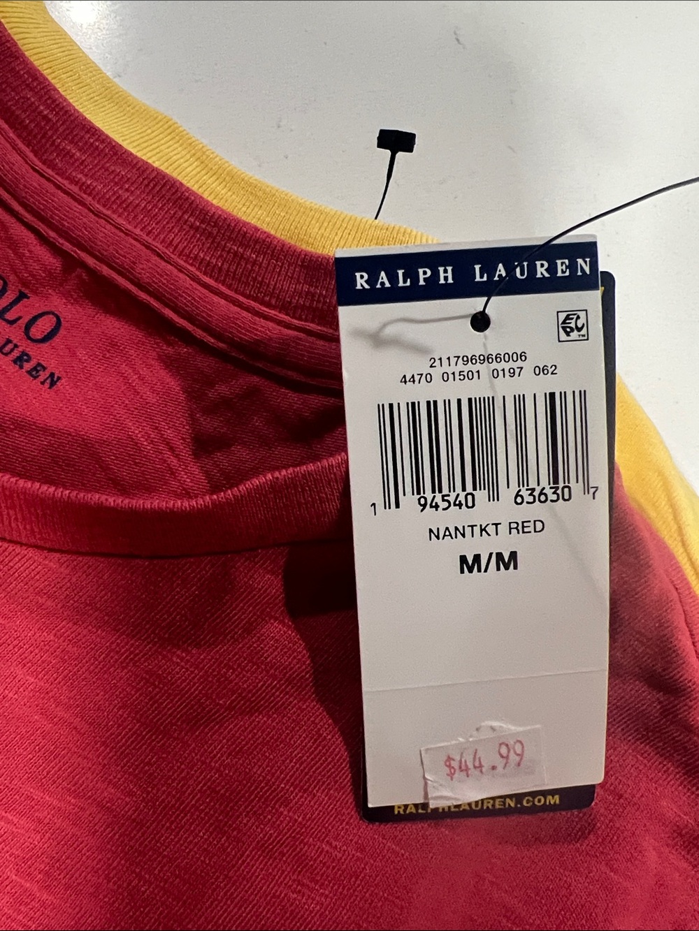 Polo by Ralph Lauren Short Sleeve Tee Trio - Aqua, Yellow, Red - Picture 5 of 5
